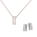 Lova Silber Set: Halskette-Anhanger + Ohrringe SET-7093