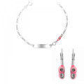 Megane Silber Set: Armband + Ohrringe SET-7136