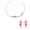 Oviva Silber Set: Armband + Ohrringe SET-7137