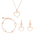 Alfina Silber Set: Halskette + Armband + Ohrringe SET-7383