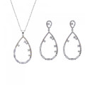 Islia Silber Set: Necklace + Earrings SET-7423