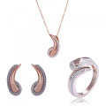 Tilou Silber Set: Necklace + Earrings + Ring SET-7441