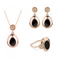 Alda Silber Set: Necklace + Earrings + Ring SET-7470