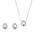 Kiana Silber Set: Necklace + Earrings SET-7487