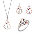 Sacha Silber Set: Necklace + Earrings + Ring SET-7496