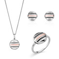 Maxwell Silber Set: Necklace + Earrings + Ring SET-7501