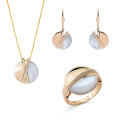 Moragene Silber Set: Necklace + Earrings + Ring SET-7506/G