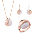 Moragene Silber Set: Necklace + Earrings + Ring SET-7506/RG