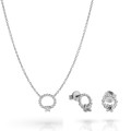 Premium Silber Set: Necklace + Earrings SET-7562