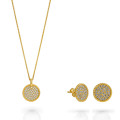 Bella Silber Set: Necklace + Earrings SET-7565/G