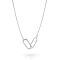 Rose Silber Halsband ZK-7561