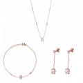 Elodie Silber Set: Halskette + Armband + Ohrringe SET-7419