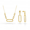 Essence Silber Set: Necklace + Earrings SET-7560/G