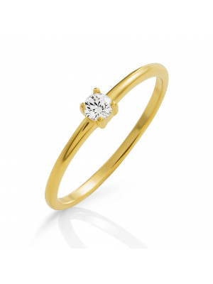 Solitaire Silber Ring ZR-7527/G