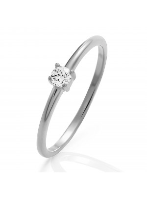 Solitaire Silber Ring ZR-7527
