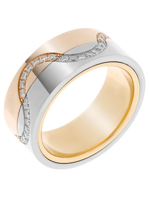 Tricolor 14K Ring RD-33404