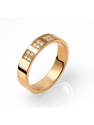 Gelbgold 18K Ring RD-B1266/45/DJ