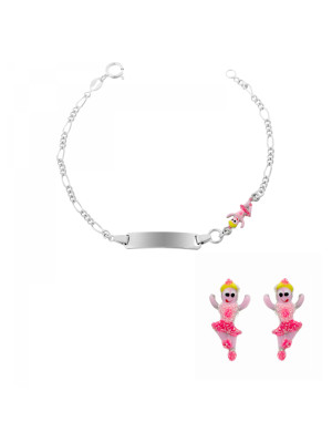 Oviva Silber Set: Armband + Ohrringe SET-7137