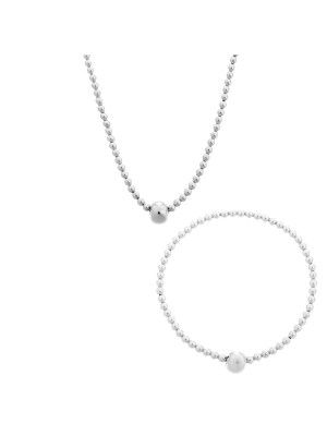 Faye Silber Set: Bracelet + Necklace SET-7157