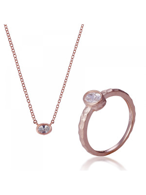 Robin Silber Set: Necklace + Ring SET-7434