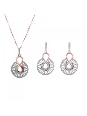 Frida Silber Set: Necklace + Earrings SET-7437