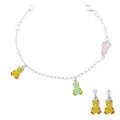 Bear Silber Set: Armband + Ohrringe SET-7140/YE