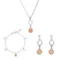 Maite Silber Set: Halskette + Armband + Ohrringe SET-7376