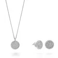 Bella Silber Set: Necklace + Earrings SET-7565