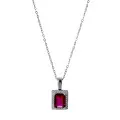 Enora Silber Halskette mit Anhänger ZH-7425/RU