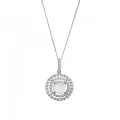 Rivera Silber Halskette mit Anhänger ZH-7481/BC