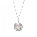 Rivera Silber Halskette mit Anhänger ZH-7481/PC
