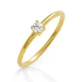 Solitaire Silber Ring ZR-7527/G