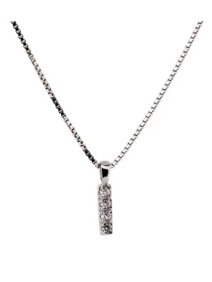 Silber Halskette mit Anhänger ALPHABET/I