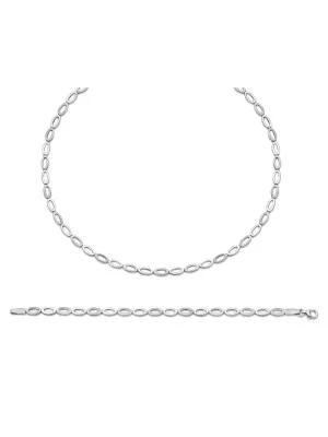 Silber Set: Halskette + Armband SET-031