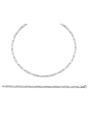 Silber Set: Halskette + Armband SET-034