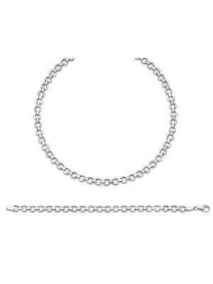 Silber Set: Halskette + Armband SET-037