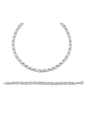 Silber Set: Halskette + Armband SET-042