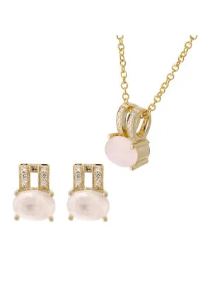 Alena Silber Set: Halskette-Anhanger + Ohrringe SET-7122/G
