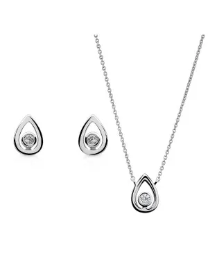 Ellie Silber Set: Necklace + Earrings SET-7485