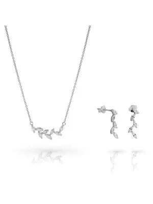 Charlene Silber Set: Necklace + Earrings SET-7568