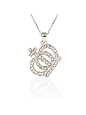 Silber Halskette mit Anhänger ZH-4358