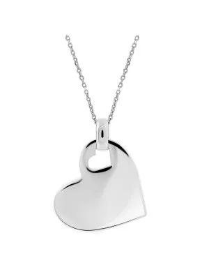 Silber Anhanger mit Kette ZH-4359