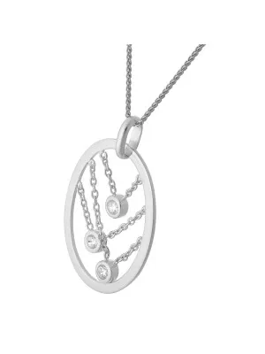 Silber Halskette mit Anhänger ZH-4360