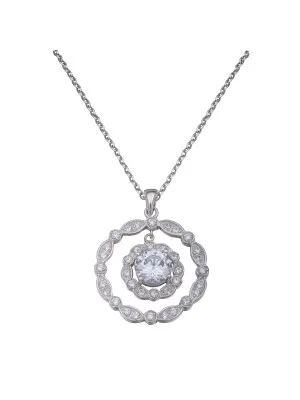 Silber Halskette mit Anhänger ZH-4514