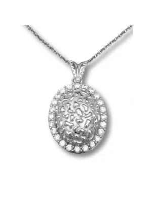 Silber Halskette mit Anhänger ZH-4520