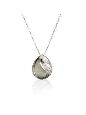 Silber Halskette mit Anhänger ZH-4556