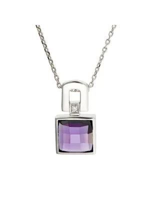 Silber Anhanger mit Kette ZH-4617