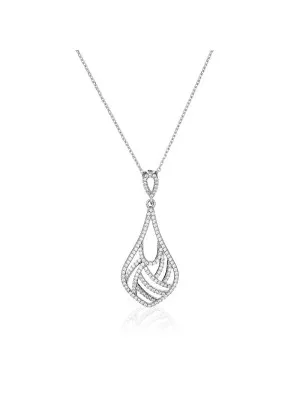 Silber Halskette mit Anhänger ZH-4843