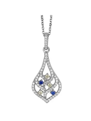 Silber Halskette mit Anhänger ZH-4845