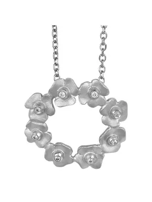 Silber Halskette mit Anhänger ZH-4859